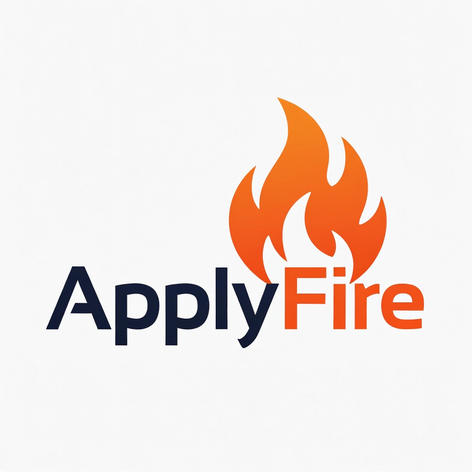 ApplyFire logo – flaming fire icon integrated with ApplyFire text